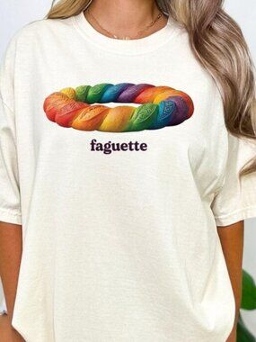 Faguette Shirt, LGBTQ T-Shirt, Pride Tee, French Gay Lesbian Joke Tee